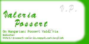 valeria possert business card